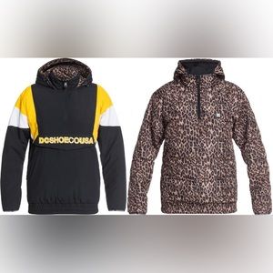 DC WOMEN'S TRANSITION REVERSIBLE ANORAK nwot snow jacket